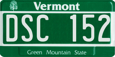VT license plate DSC152
