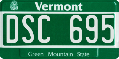 VT license plate DSC695