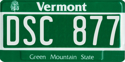 VT license plate DSC877
