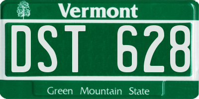 VT license plate DST628