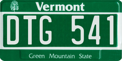 VT license plate DTG541