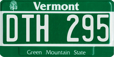 VT license plate DTH295