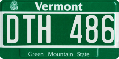 VT license plate DTH486