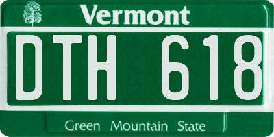 VT license plate DTH618