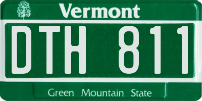 VT license plate DTH811