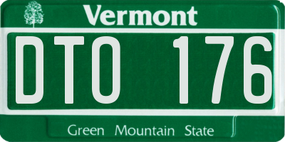 VT license plate DTO176