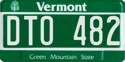 VT license plate DTO482
