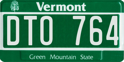 VT license plate DTO764