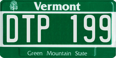 VT license plate DTP199