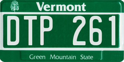 VT license plate DTP261