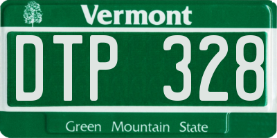 VT license plate DTP328