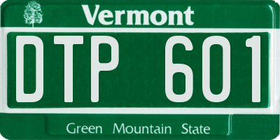 VT license plate DTP601
