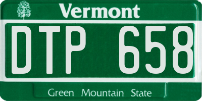 VT license plate DTP658