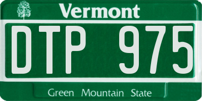 VT license plate DTP975