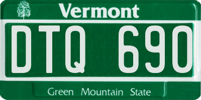 VT license plate DTQ690