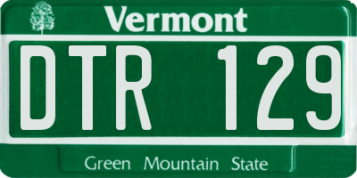 VT license plate DTR129