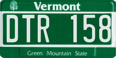VT license plate DTR158