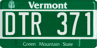 VT license plate DTR371