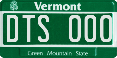 VT license plate DTS000