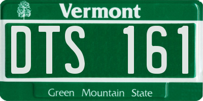 VT license plate DTS161