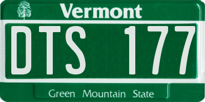 VT license plate DTS177