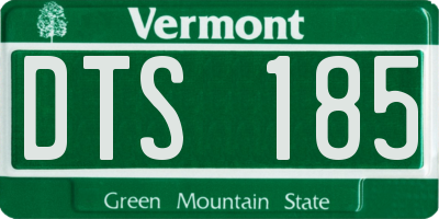 VT license plate DTS185
