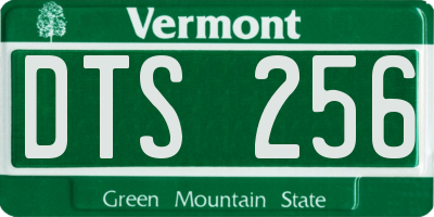 VT license plate DTS256