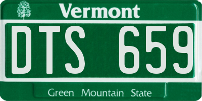 VT license plate DTS659