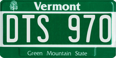 VT license plate DTS970