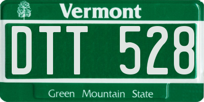 VT license plate DTT528
