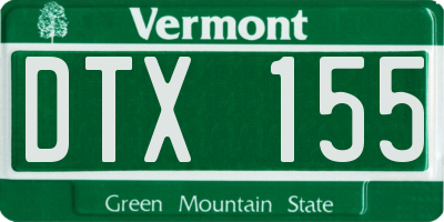 VT license plate DTX155