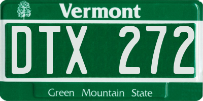 VT license plate DTX272