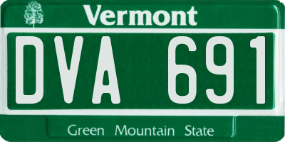 VT license plate DVA691