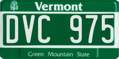VT license plate DVC975