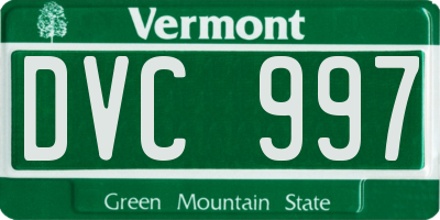 VT license plate DVC997