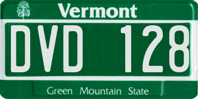 VT license plate DVD128