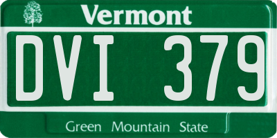 VT license plate DVI379