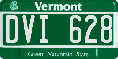 VT license plate DVI628