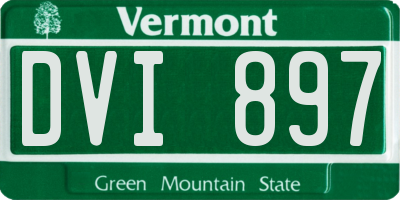 VT license plate DVI897