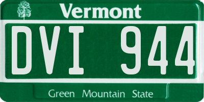VT license plate DVI944