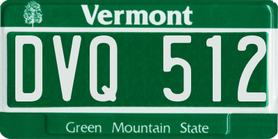 VT license plate DVQ512