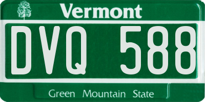 VT license plate DVQ588