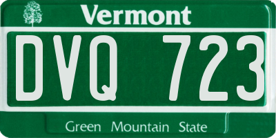 VT license plate DVQ723