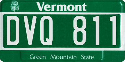 VT license plate DVQ811