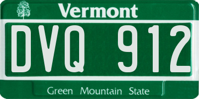 VT license plate DVQ912