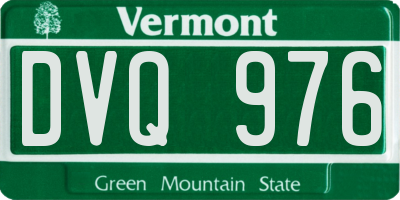 VT license plate DVQ976