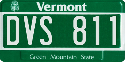 VT license plate DVS811
