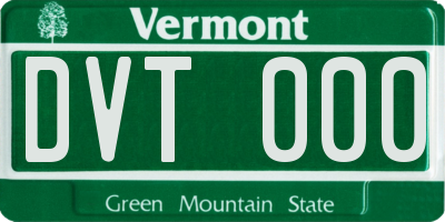 VT license plate DVT000