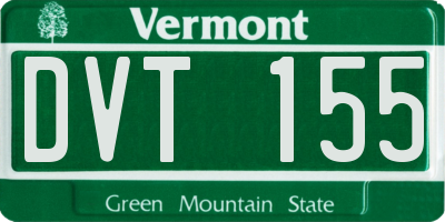 VT license plate DVT155