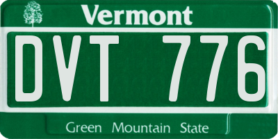 VT license plate DVT776